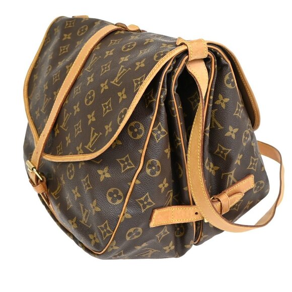 LOUIS VUITTON Saumur 35 Shoulder Bag Monogram Leather BN France - Picture 2 of 16